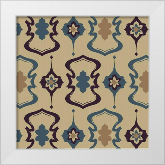 Stimson, Diane 15x15 White Modern Wood Framed Museum Art Print Titled - Geo Pattern 2