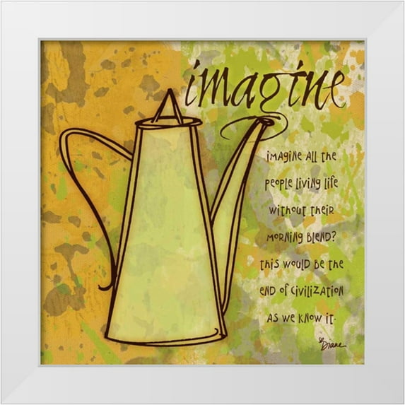 Stimson, Diane 15x15 White Modern Wood Framed Museum Art Print Titled - Imagine Carafe