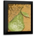thumbnail image 1 of Stimson, Diane 15x18 Black Modern Framed Museum Art Print Titled - Green Pear Damask, 1 of 5