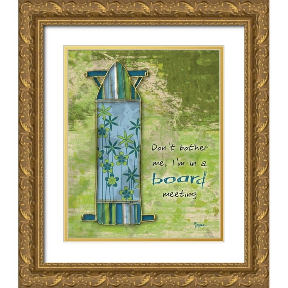 Stimson, Diane 15x18 Gold Ornate Wood Framed with Double Matting Museum Art Print Titled - Board Mtg