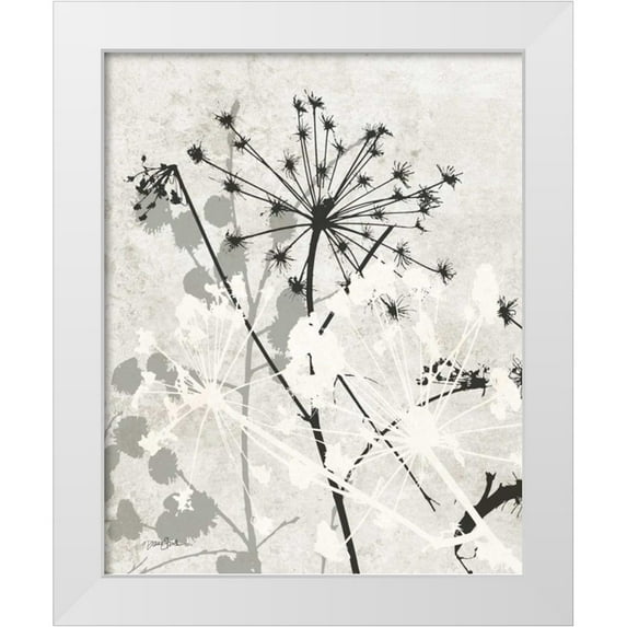 Stimson, Diane 15x18 White Modern Wood Framed Museum Art Print Titled - ranquil Grass 1 BW