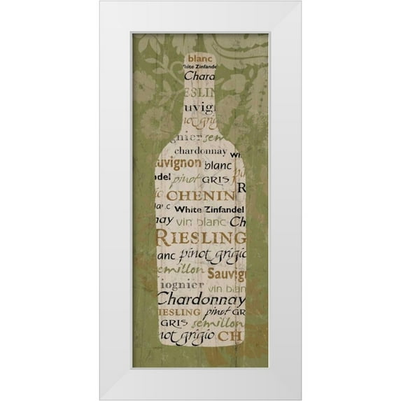 Stimson, Diane 15x32 White Modern Wood Framed Museum Art Print Titled - Vin Blanc