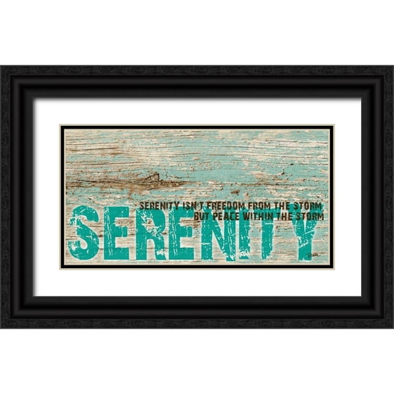 Stimson, Diane 18x11 Black Ornate Wood Framed with Double Matting Museum Art Print Titled - Serenity Grunge