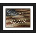 thumbnail image 1 of Stimson, Diane 18x15 Black Ornate Wood Framed with Double Matting Museum Art Print Titled - Because of The Brave, 1 of 4