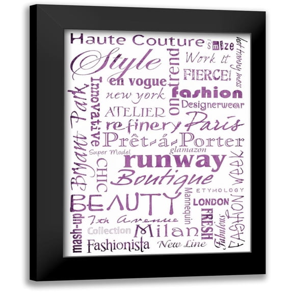 Stimson, Diane 19x24 Black Modern Framed Museum Art Print Titled - Haute Couture White