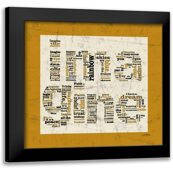 Stimson, Diane 20x20 Black Modern Framed Museum Art Print Titled - Imagine Brown