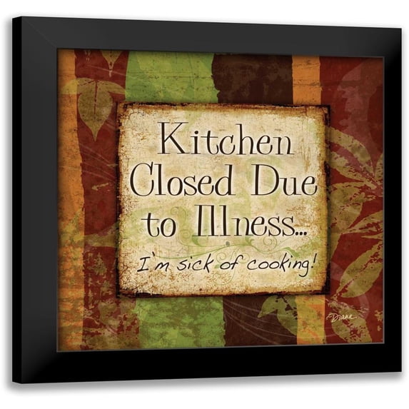 Stimson, Diane 20x20 Black Modern Framed Museum Art Print Titled - Spice Kitchen Closed