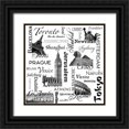 thumbnail image 1 of Stimson, Diane 20x20 Black Ornate Wood Framed with Double Matting Museum Art Print Titled - World Tour, 1 of 4