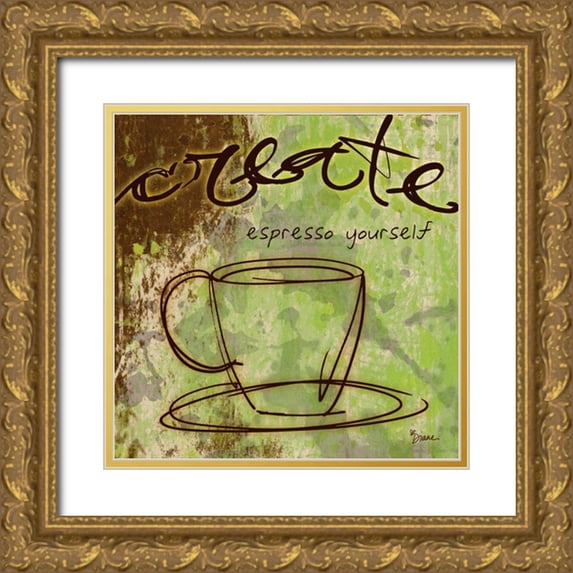 Stimson, Diane 20x20 Gold Ornate Wood Framed with Double Matting Museum Art Print Titled - Create Brown