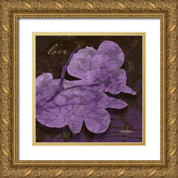 Stimson, Diane 20x20 Gold Ornate Wood Framed with Double Matting Museum Art Print Titled - Magnolia Love