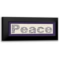 thumbnail image 1 of Stimson, Diane 24x11 Black Modern Framed Museum Art Print Titled - Purple Peace, 1 of 5