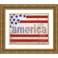 thumbnail image 1 of Stimson, Diane 24x20 Gold Ornate Wood Framed with Double Matting Museum Art Print Titled - Stonewashed America, 1 of 4