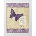 thumbnail image 1 of Stimson, Diane 25x32 White Modern Wood Framed Museum Art Print Titled - Bfly Damask 1, 1 of 4