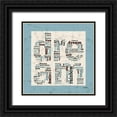 thumbnail image 1 of Stimson, Diane 26x26 Black Ornate Wood Framed with Double Matting Museum Art Print Titled - Dream Blue, 1 of 4