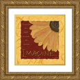 thumbnail image 1 of Stimson, Diane 26x26 Gold Ornate Wood Framed with Double Matting Museum Art Print Titled - Gerbera Imagine Ylw, 1 of 4