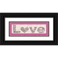 thumbnail image 1 of Stimson, Diane 32x14 Black Ornate Wood Framed with Double Matting Museum Art Print Titled - Pink Love, 1 of 4