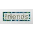thumbnail image 1 of Stimson, Diane 32x14 White Modern Wood Framed Museum Art Print Titled - Blue Pattern Friends, 1 of 4