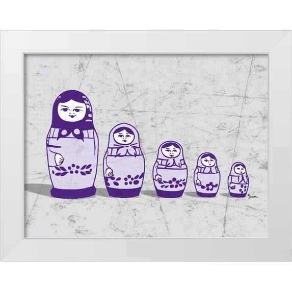 Stimson, Diane 32x25 White Modern Wood Framed Museum Art Print Titled - Babushka 1