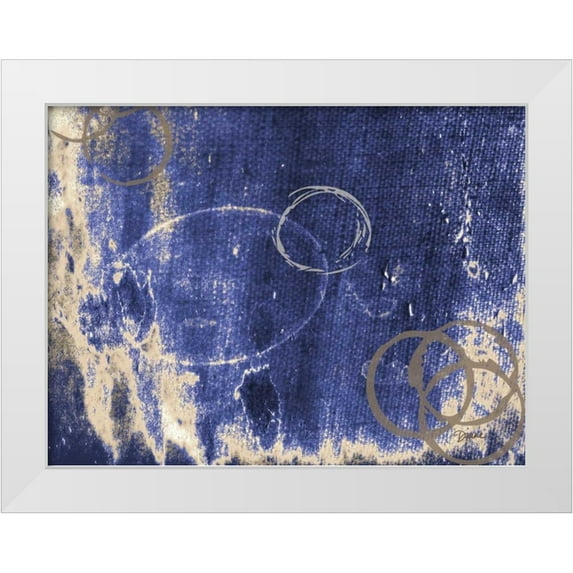 Stimson, Diane 32x25 White Modern Wood Framed Museum Art Print Titled - Royal Abstract 2