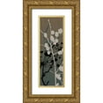 thumbnail image 1 of Stimson, Diane 7x14 Gold Ornate Wood Framed with Double Matting Museum Art Print Titled - Grasses 4 Blue, 1 of 4