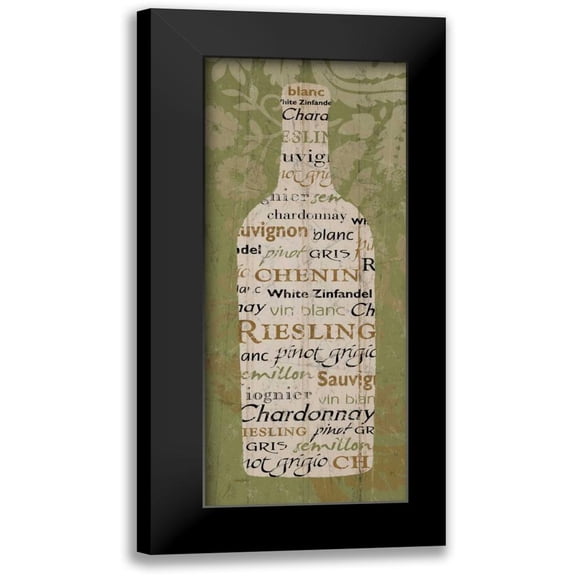 Stimson, Diane 8x14 Black Modern Framed Museum Art Print Titled - Vin Blanc