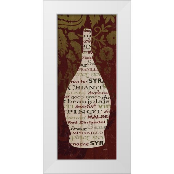 Stimson, Diane 8x14 White Modern Wood Framed Museum Art Print Titled - Vin Rouge