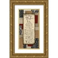 thumbnail image 1 of Stimson, Diane 9x14 Gold Ornate Wood Framed with Double Matting Museum Art Print Titled - Patchwork Lords Prayer Spice, 1 of 4