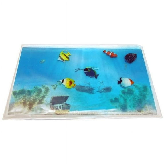 Stimulating Gel Aquarium Lap Pad with 4 Fish