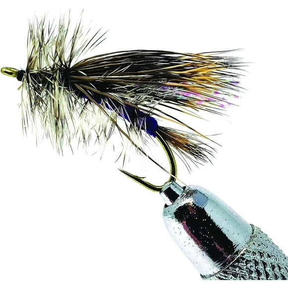 Stimulator Fly Fishing Flies - 1 Dozen. Trout Flies Purple, 12