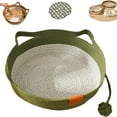 thumbnail image 1 of Stimulicat Cat Bed Rope Cotton, Stimuli cat Basket Bed, Cotton Rope Woven Round Cat Beds Basket with Built-in Teasing Ball, Handwoven Foldable Scratchable for Small & Large pet, 1 of 7