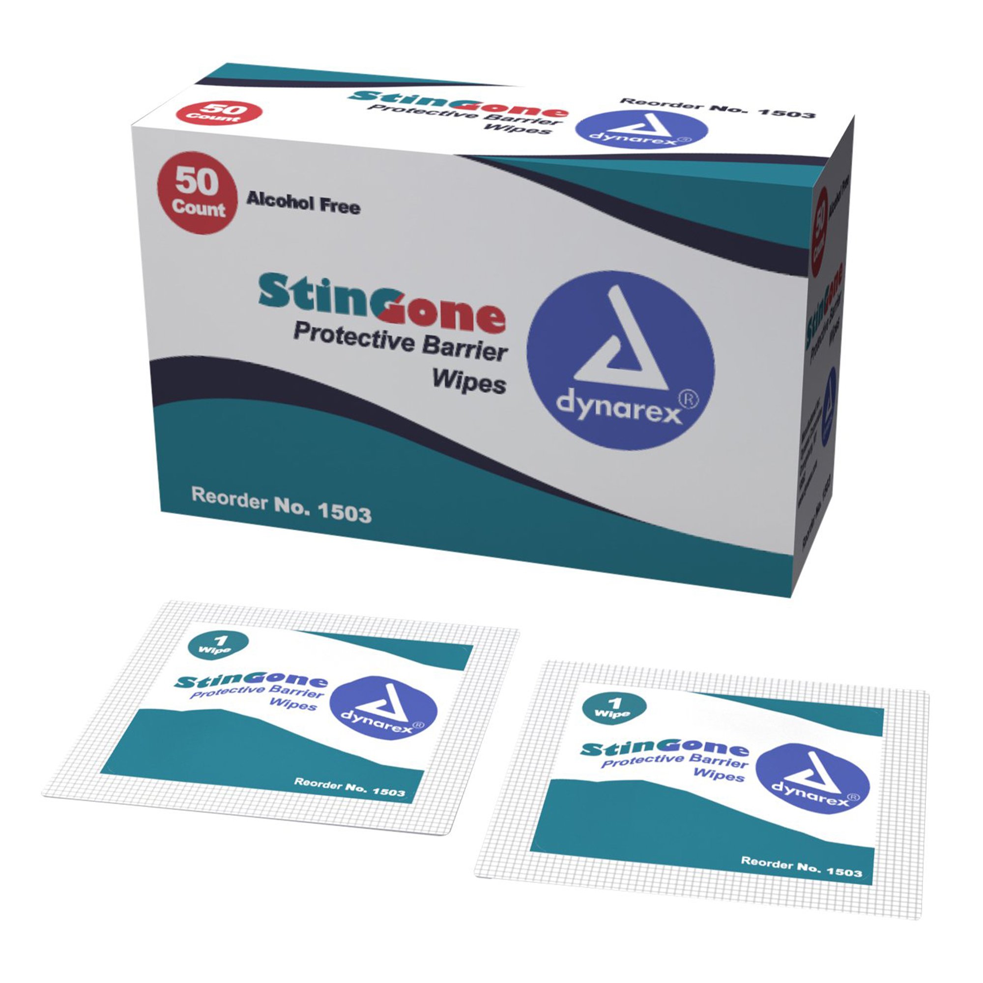 StinGone Skin Barrier Wipes Box of 50, Unscented