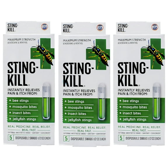 Sting-Kill Swabs 5 ct ( 3 pack )