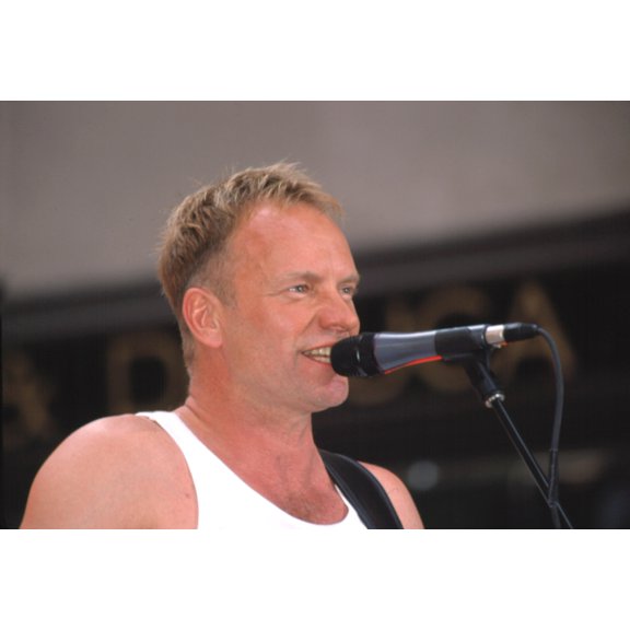 Sting Performing On The Today Show, Ny, 542001, By Cj Contino Celebrity (10 x 8)