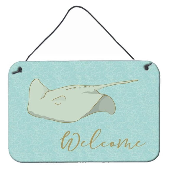 Sting Ray Welcome Wall Or Door Hanging Prints - Multicolored