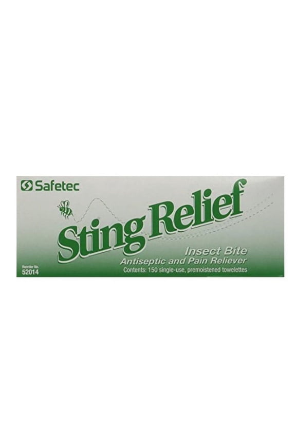 Sting Relief 150 Packet Box by Safetec