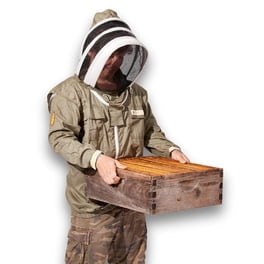 3-Layer Ventilated Beekeeping Jacket & Gloves Set - Sting-Resistant, Breathable Mesh For Hive Inspections