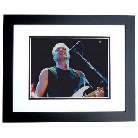 Sting Unsigned 8X10 Inch Concert Photo Black Custom Frame