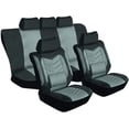 thumbnail image 1 of Grandeur Gray Car Seat Cover Set, Car Seat Protector, Interior Car Accessories, Front and Bench Seat Covers, Washable, Fabric, Spill Protectant, Stain Protectant, Easy Installation (Gray), 1 of 6