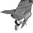 thumbnail image 1 of STINGRAY HYDROFOILS - Classic Junior 2 Hydrofoils for 9.9-40 hp (Grey) - Best for Small Boats - Stabilizer Fins for Outboard/Outdrive Motors - Made in The USA, 1 of 2