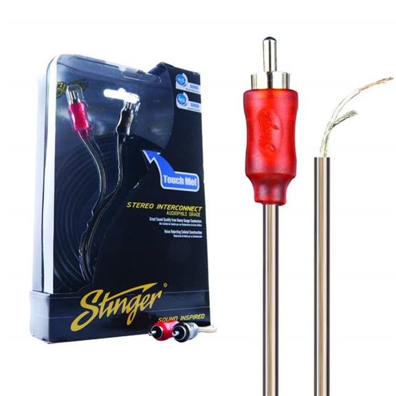 Stinger 12 ft. 1000 Series 2-Channel Coaxial Audiophile Grade RCA Stereo Interconnect Cable
