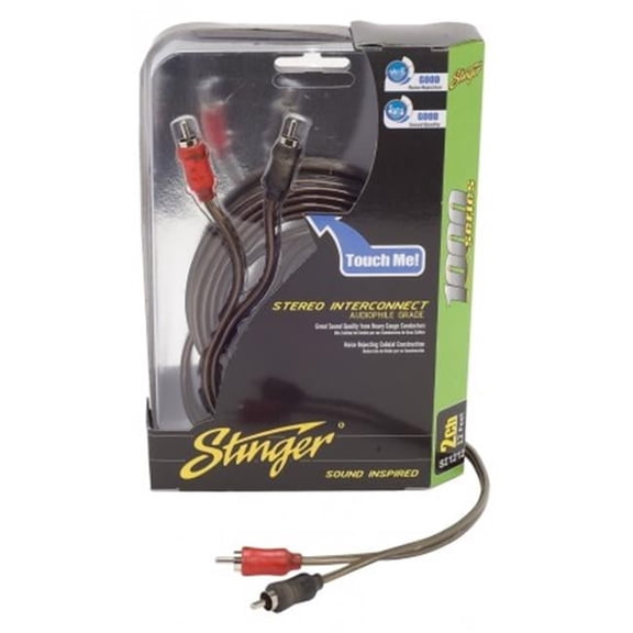 Stinger 6 ft. 1000 Series 2 Channel Coaxial RCA Cable