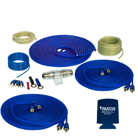 Stinger 8GA 600W Amp Wiring Kit with 17ft RCA Bundle