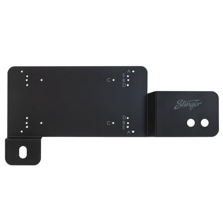 Stinger - Passenger Side Under-Seat Amplifier Mounting Bracket for Select Ford Bronco Vehicles - Black