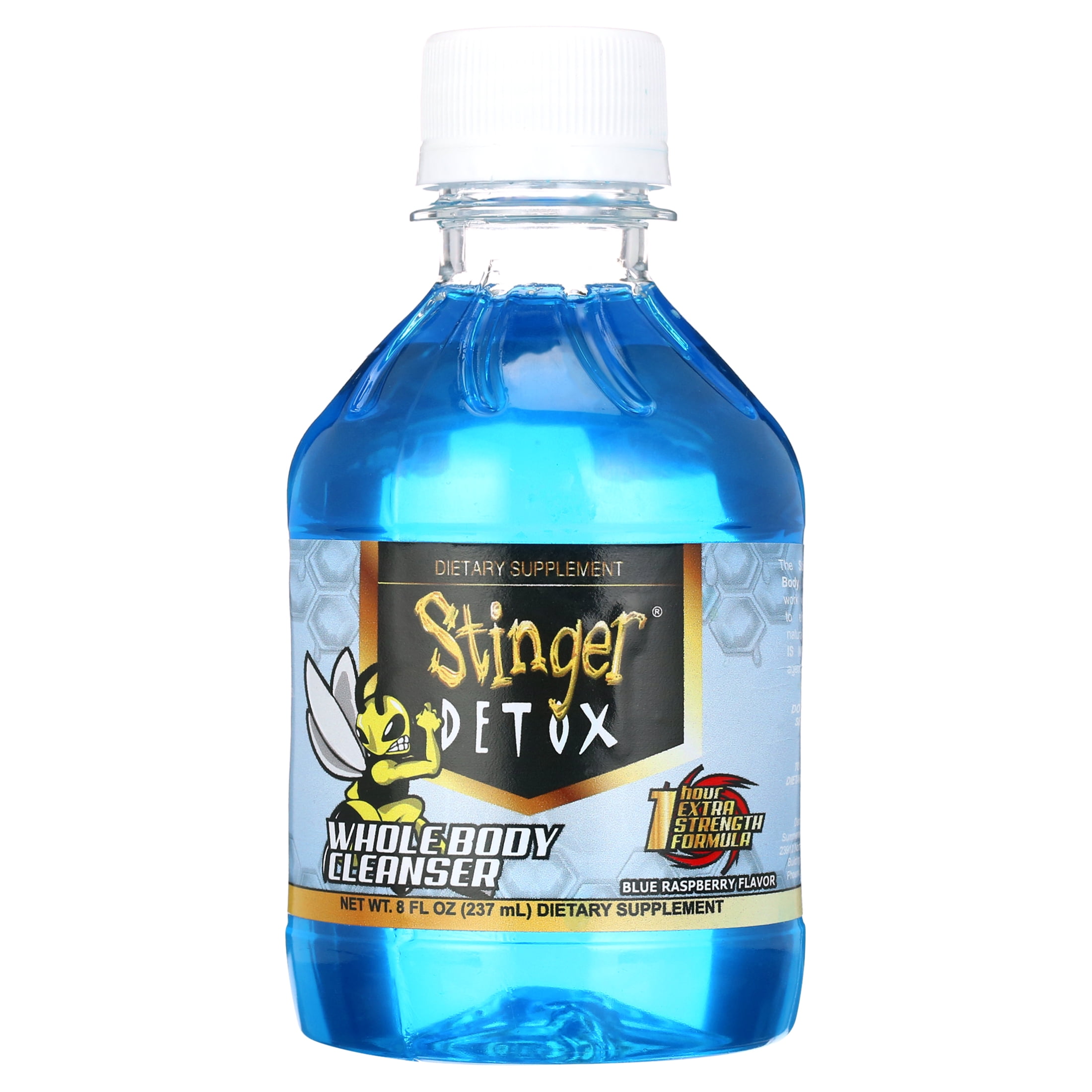 Stinger Detox Whole Body Cleanser Extra Strength Drink, Liquid Blue Raspberry 8 FL OZ