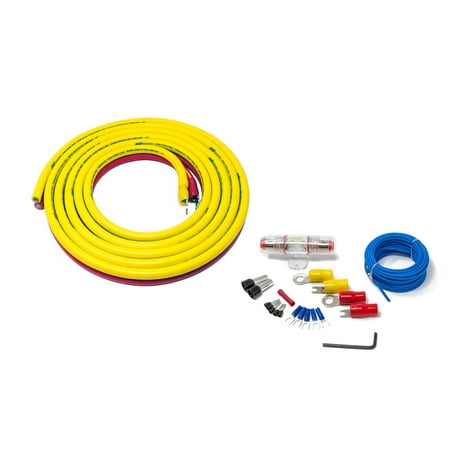 Stinger - 4GA Marine Amplifier Power Installation Kit - Yellow/Red