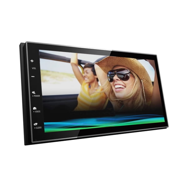 Stinger GX-3800 6.8" Capacitive Touch, Shallow Mount-double Din, Mechless Multimedia Receiver With Android Auto And Apple Carplay