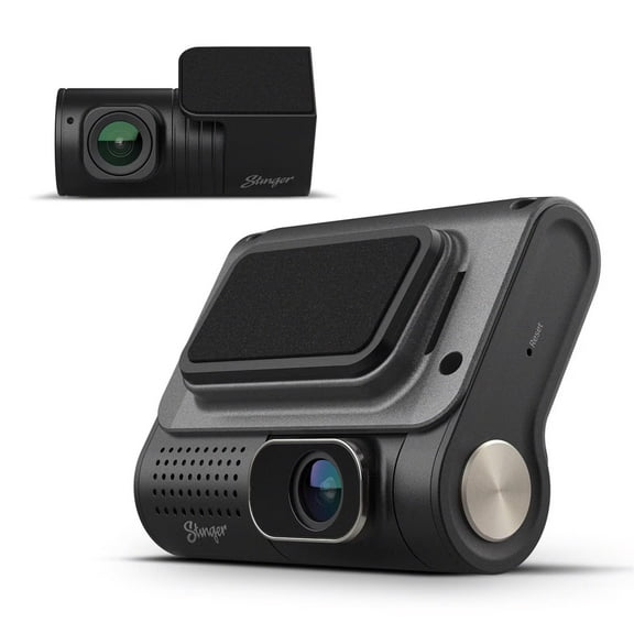 Stinger OPSIS SDC-2CH2KQHD Universal 2K Quad HD Front and FHD Rear Dash Camera