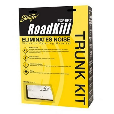 Stinger - RoadKill Expert 12" x 24" Trunk Sound Damping Kit (10-Pack) - Silver
