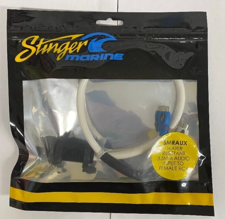 Stinger Rca To 3.5Mm Aux Input Cable Converter Weatherproof Marine ...