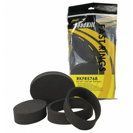 Stinger - RoadKill Universal Fast Rings Kit for 5” x 7” and 6” x 8” Speakers - Black